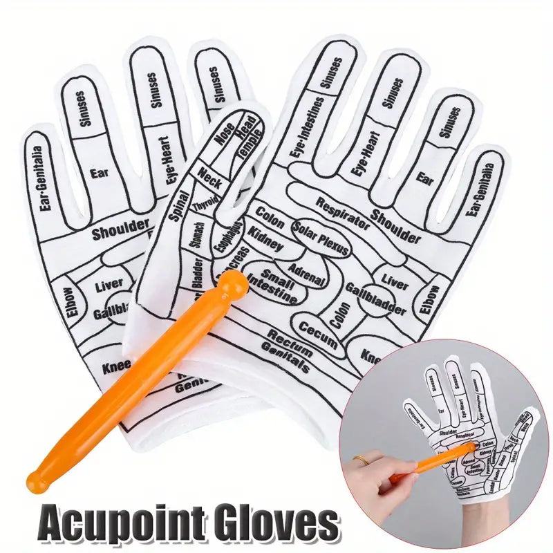 Acupressure Reflexology Massage Gloves
