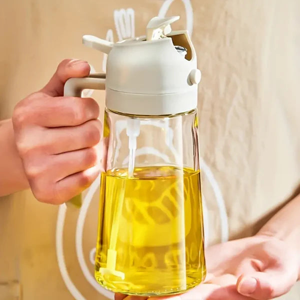 Oil Sprayer and Dispenser Glass Multipurpose Jug with lock system (500 ML) .g