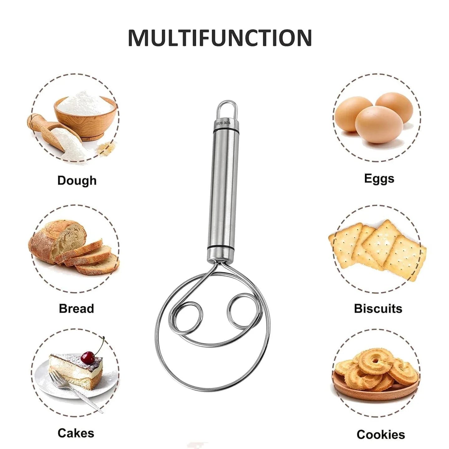 Stainless Steel Dough/Aatta maker- Buy 1 Get 1 Free