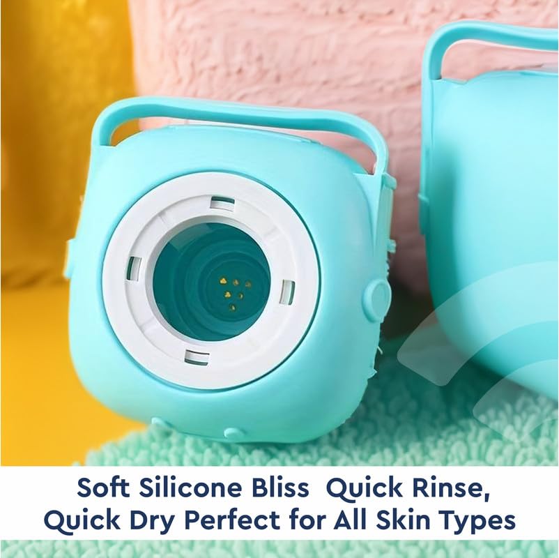 Scrubbing Soft Silicone Bath Brush- With Gel Storage- Pack of 1