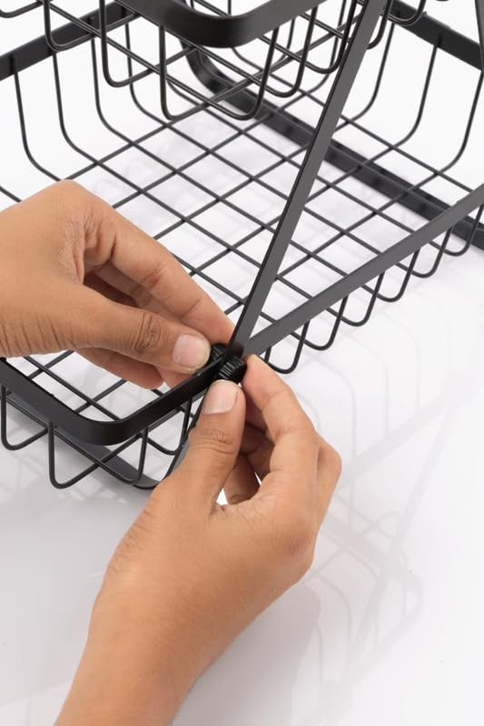 Multi-Purpose 2-Tier Storage Basket | Fruit, Vegetable & Snack Organizer: f