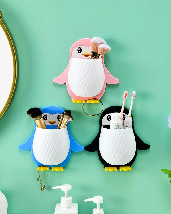 Cute Penguin Storage Rack- Wall Mounted
