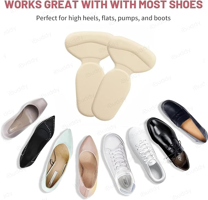 Heel Protector Pads- Stickable and Reusable- For Lose Shoes And Hurting Foot