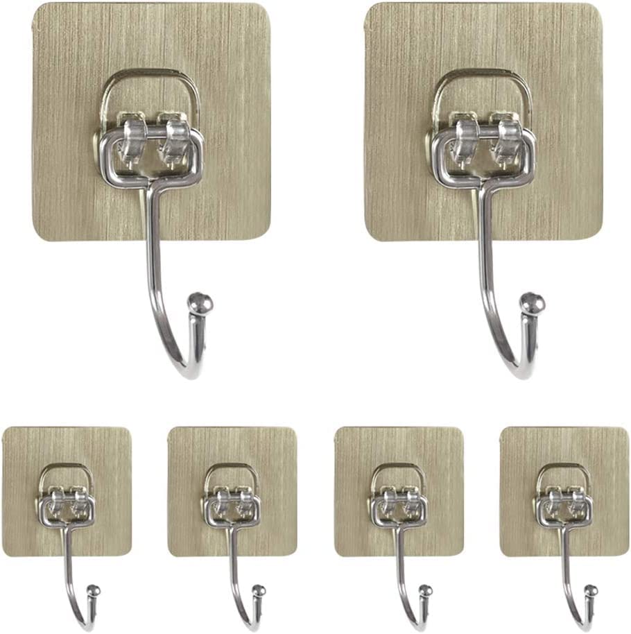 Premium Adhesive -Golden Hanger Hooks .f
