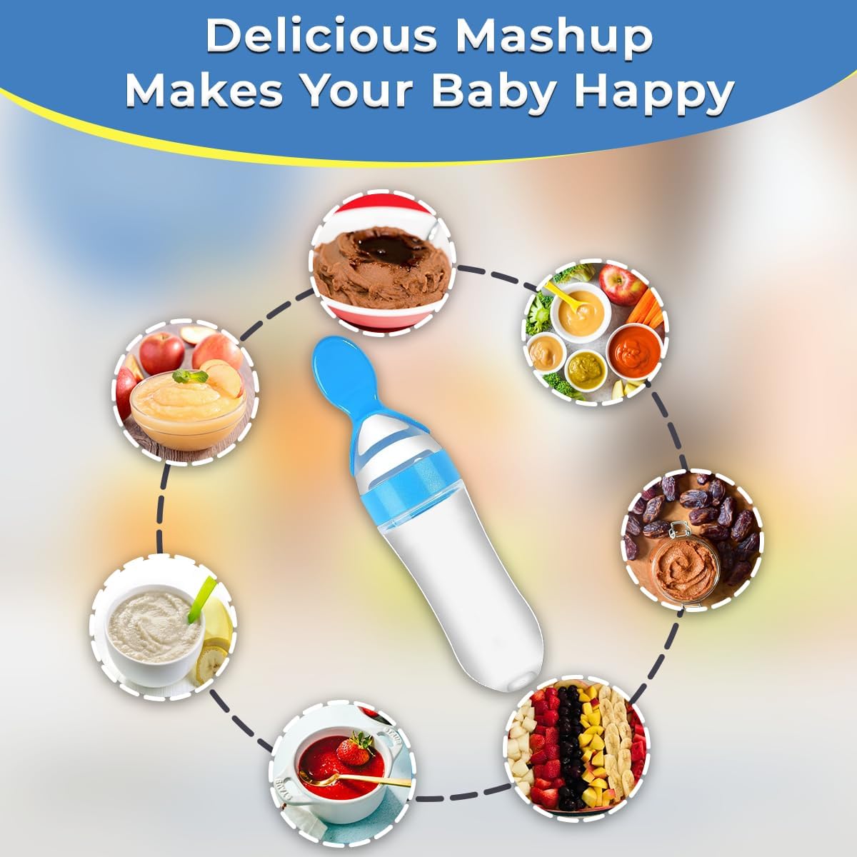 Baby Feeder Bottle- Squeeze and Sip g.