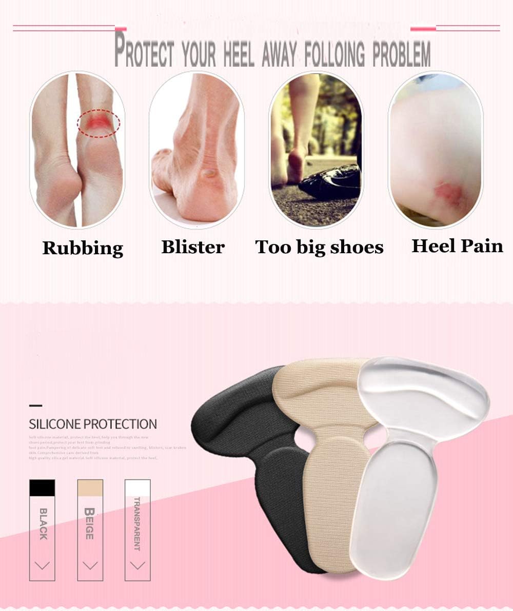 Heel Protector Pads- Stickable and Reusable- For Lose Shoes And Hurting Foot