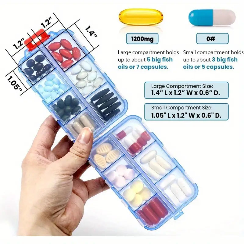 Recommended by Doctors 7-Day Pill Organizer - Dustproof & Moisture-Proof (BUY 1 GET 1 FREE).g