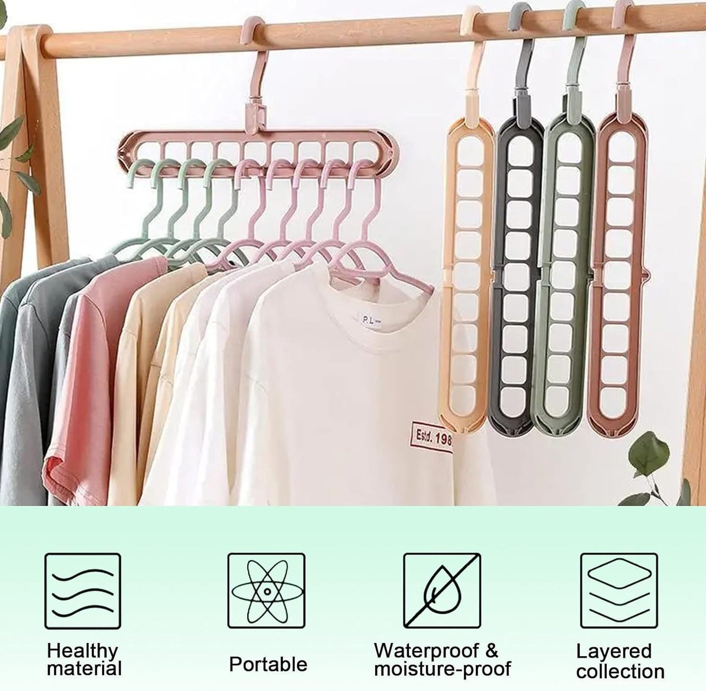 Space Saving 9 in 1 Hanger- .g