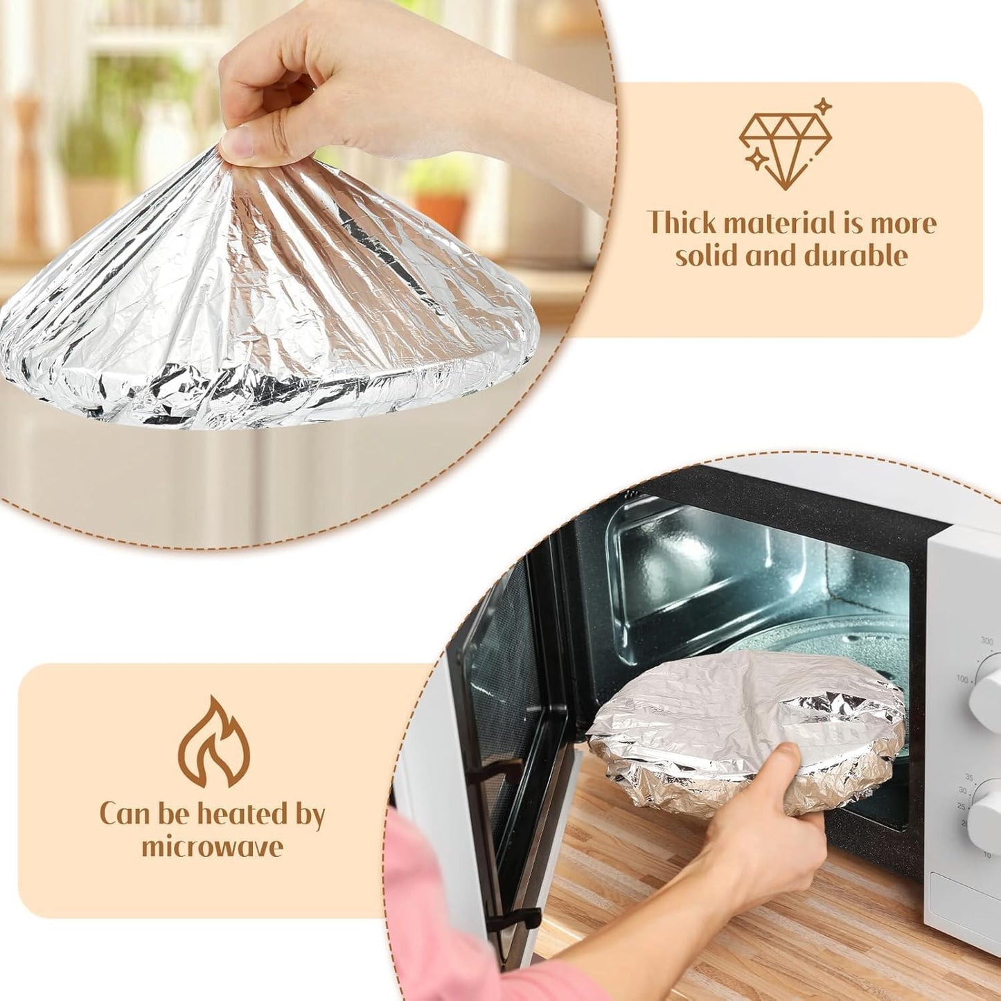 Aluminium Food Cover Foil Wraps- Stretchable & Reusable-.g