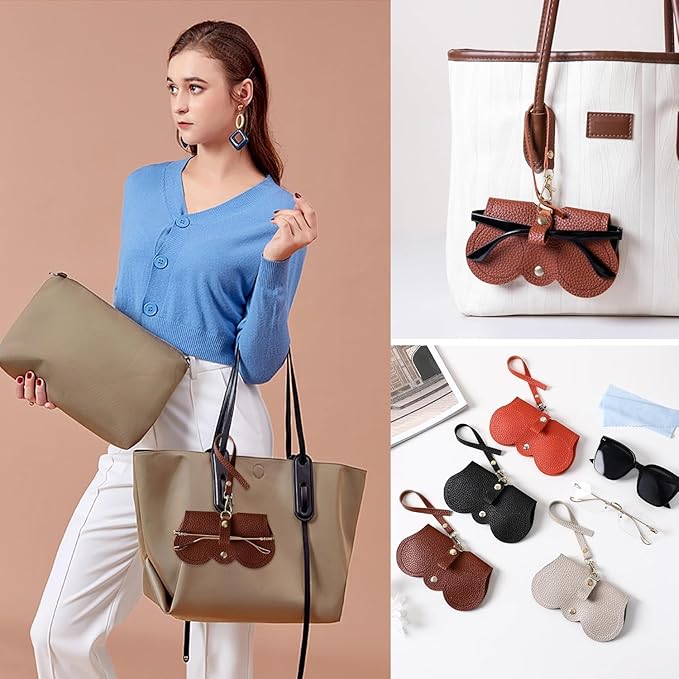 Portable Sunglasses & Eyeglasses Case Pouch – Soft Protective Cover