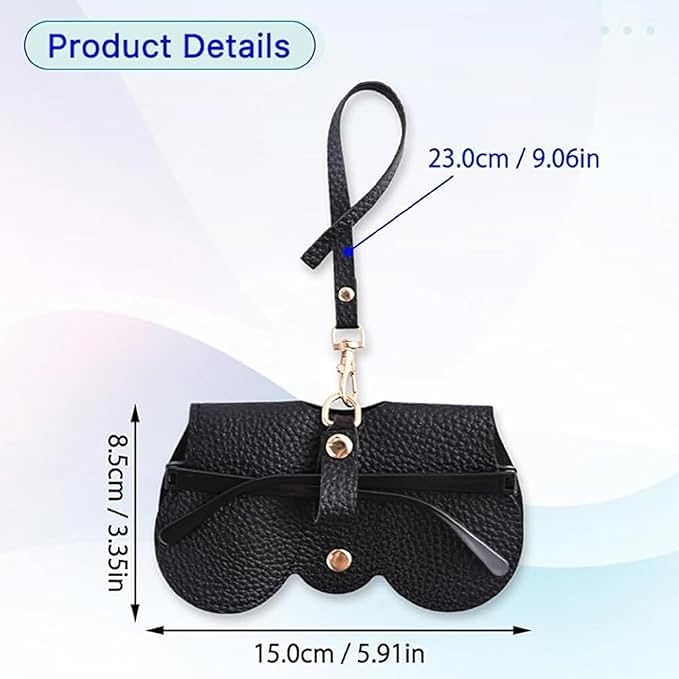 Portable Sunglasses & Eyeglasses Case Pouch – Soft Protective Cover