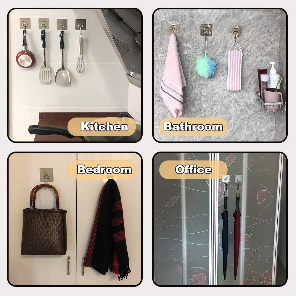 Premium Adhesive -Golden Hanger Hooks .f