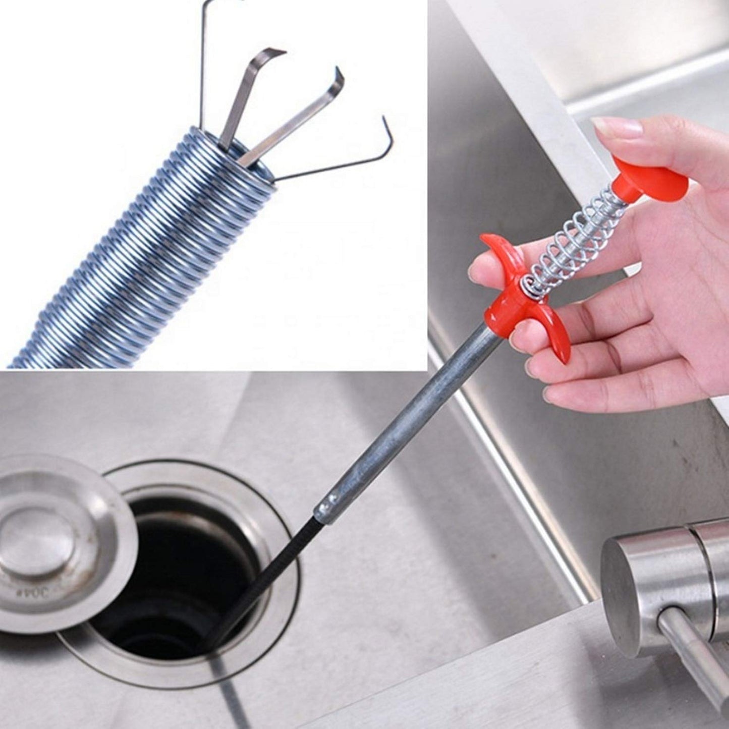 FlexiClean Sink Clean Steel Pipe- 360 degree movement- .f