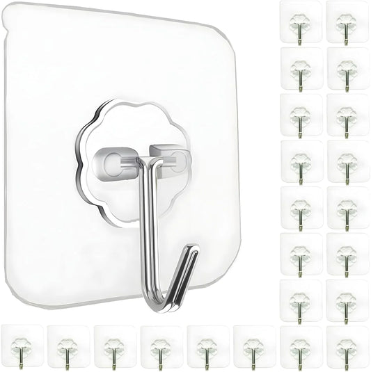 10 - Pieces 180 Degrees Adhesive Wall Hooks