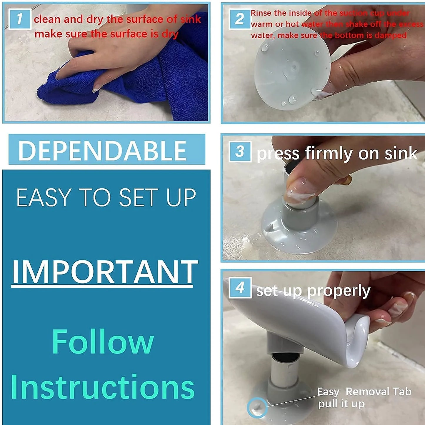 Leaf Shaped Self-Draining Soap Holder with Suction Cup-.g