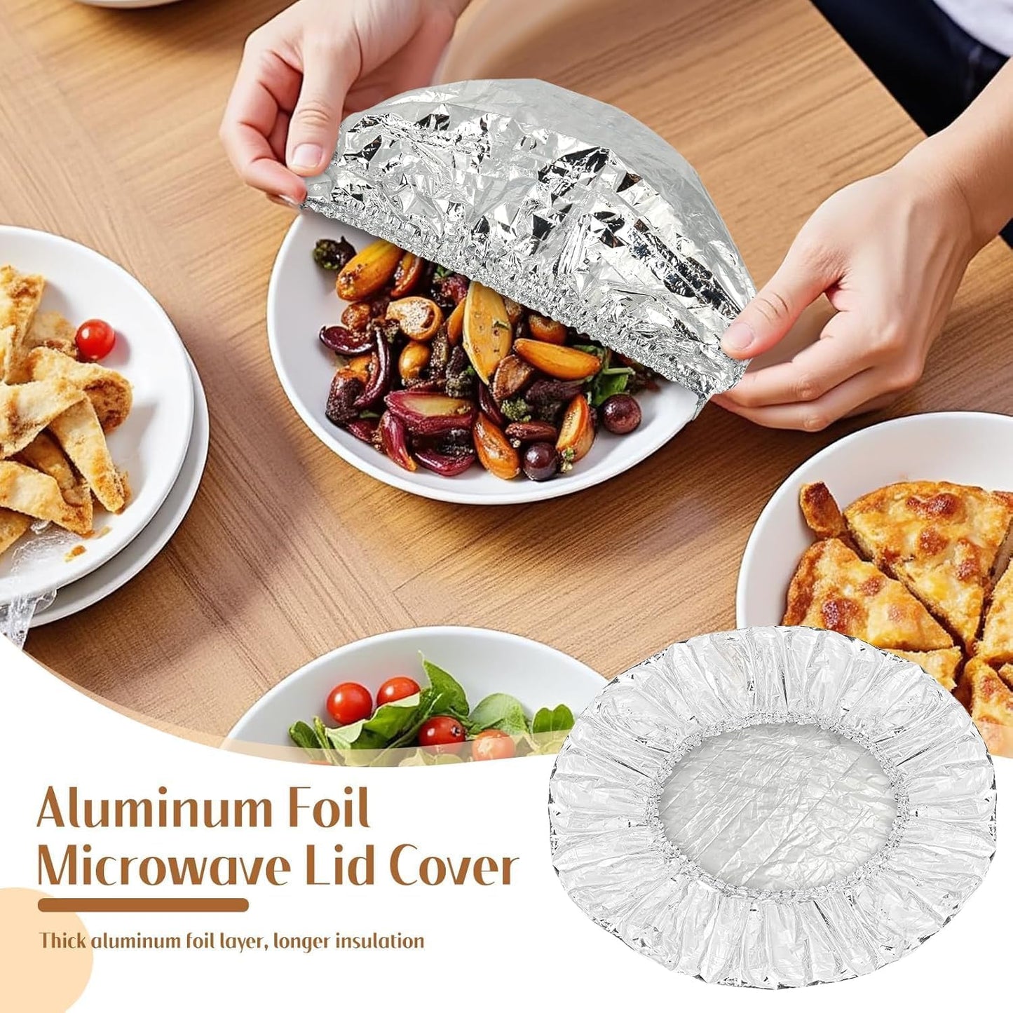Aluminium Food Cover Foil Wraps- Stretchable & Reusable-.g