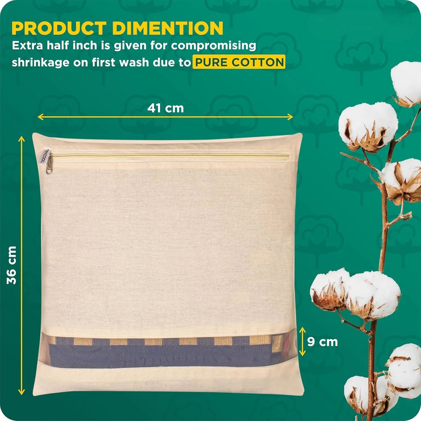 Premium Cotton Saree Covers with ZIP Lock-.g