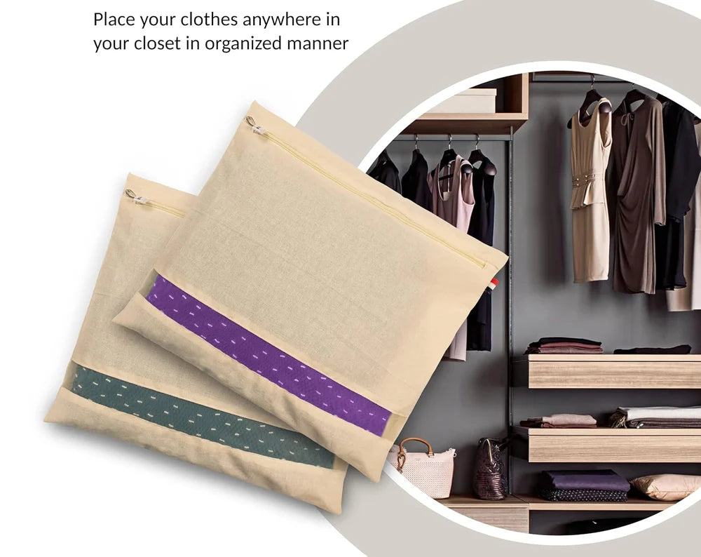 Premium Cotton Saree Covers with ZIP Lock-.g