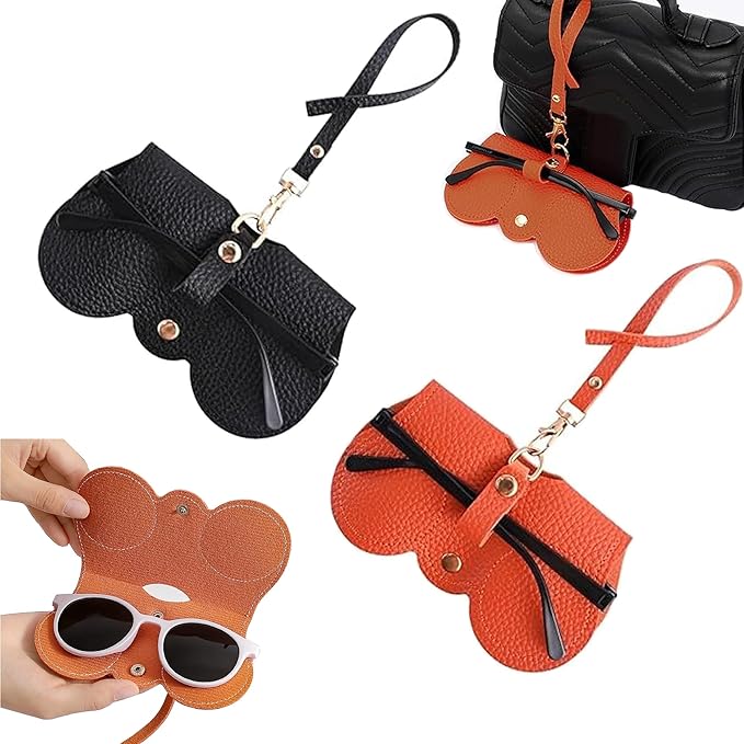 Portable Sunglasses & Eyeglasses Case Pouch – Soft Protective Cover