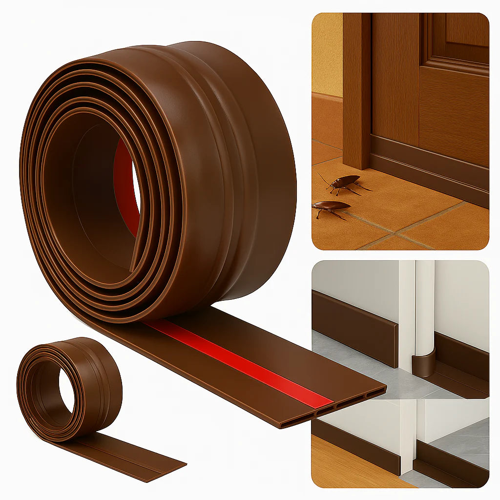 Door Bottom Sealing Strip – Adhesive Gap Protector, Dust & Insect Blocker-g