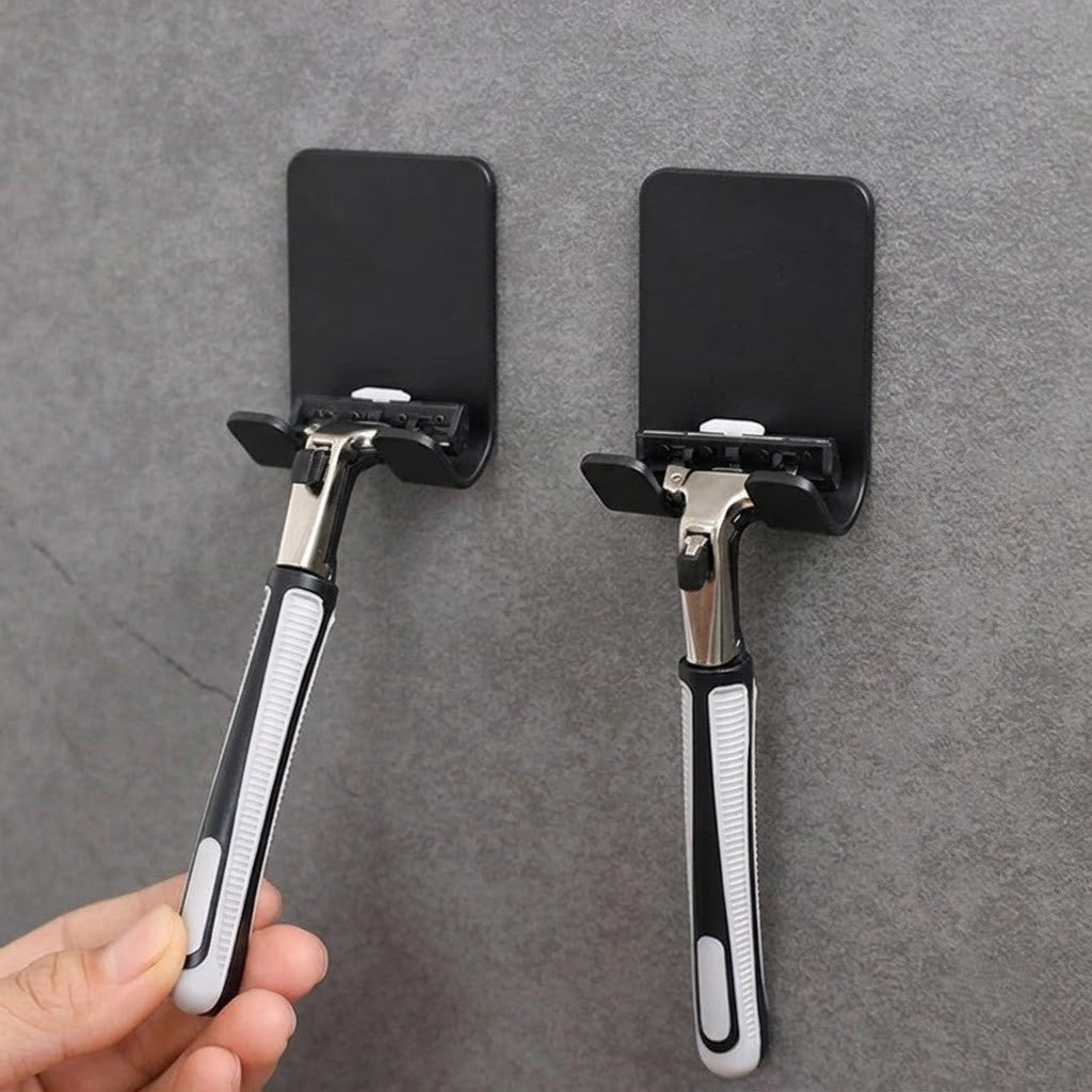Multipurpose Plastic Wall Mounted Holder- Self-Adhesive Organizer for Phone, Charger & Accessories :f