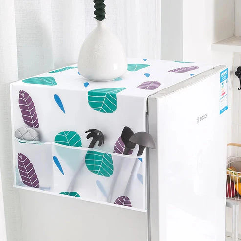 WaterProof and DustProof Refrigerator Cover (with 6 pockets)