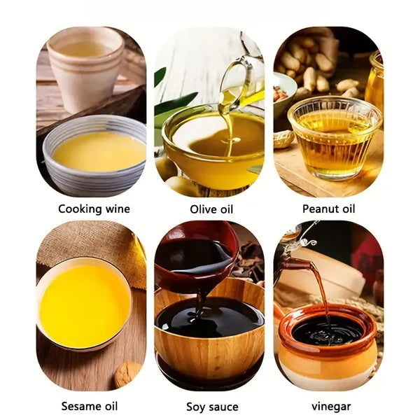 Oil Sprayer and Dispenser Glass Multipurpose Jug with lock system (500 ML) .g