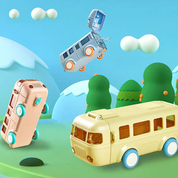 Bus Water Bottle For Kids- Play & Drink