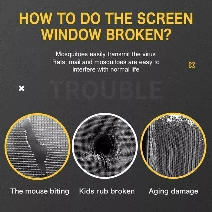 Magic Window Screen Repair Roll- Fix broken Mesh Windows.g