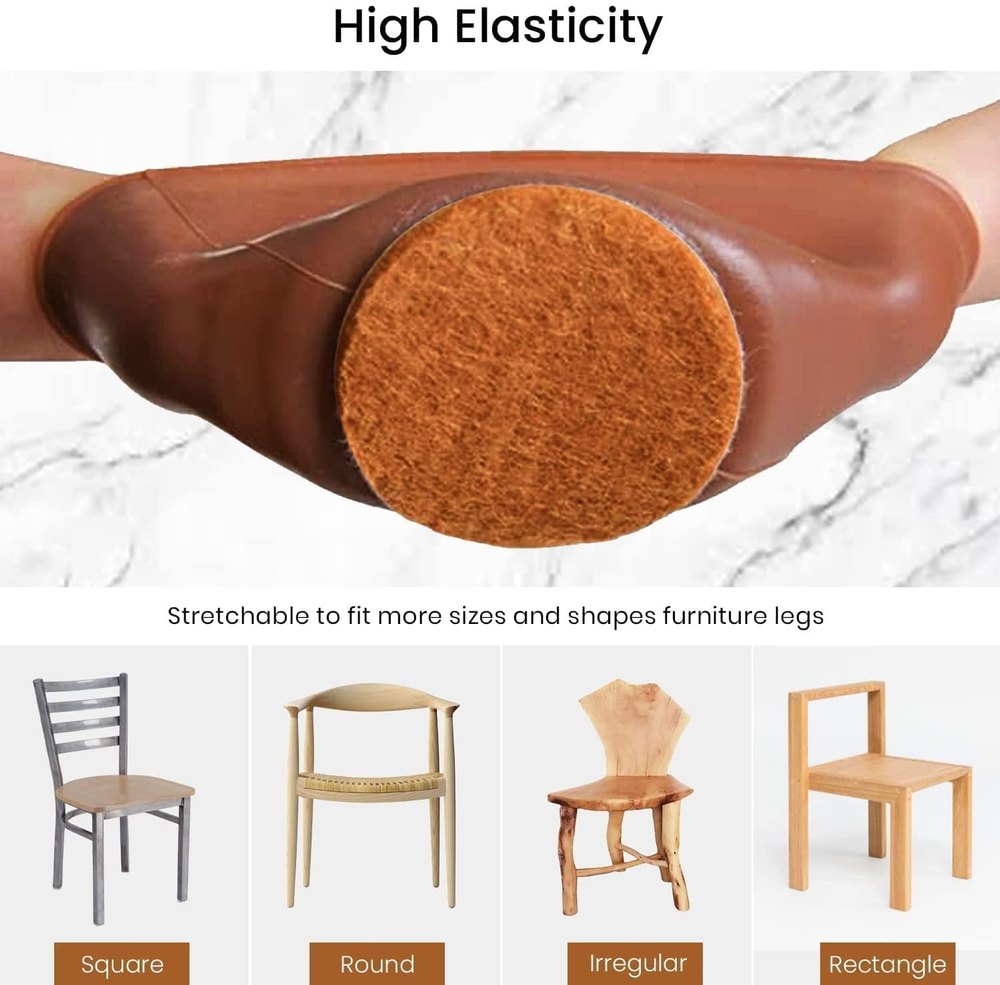 Furniture Leg Caps- Easy movement & No more floor scratches.g