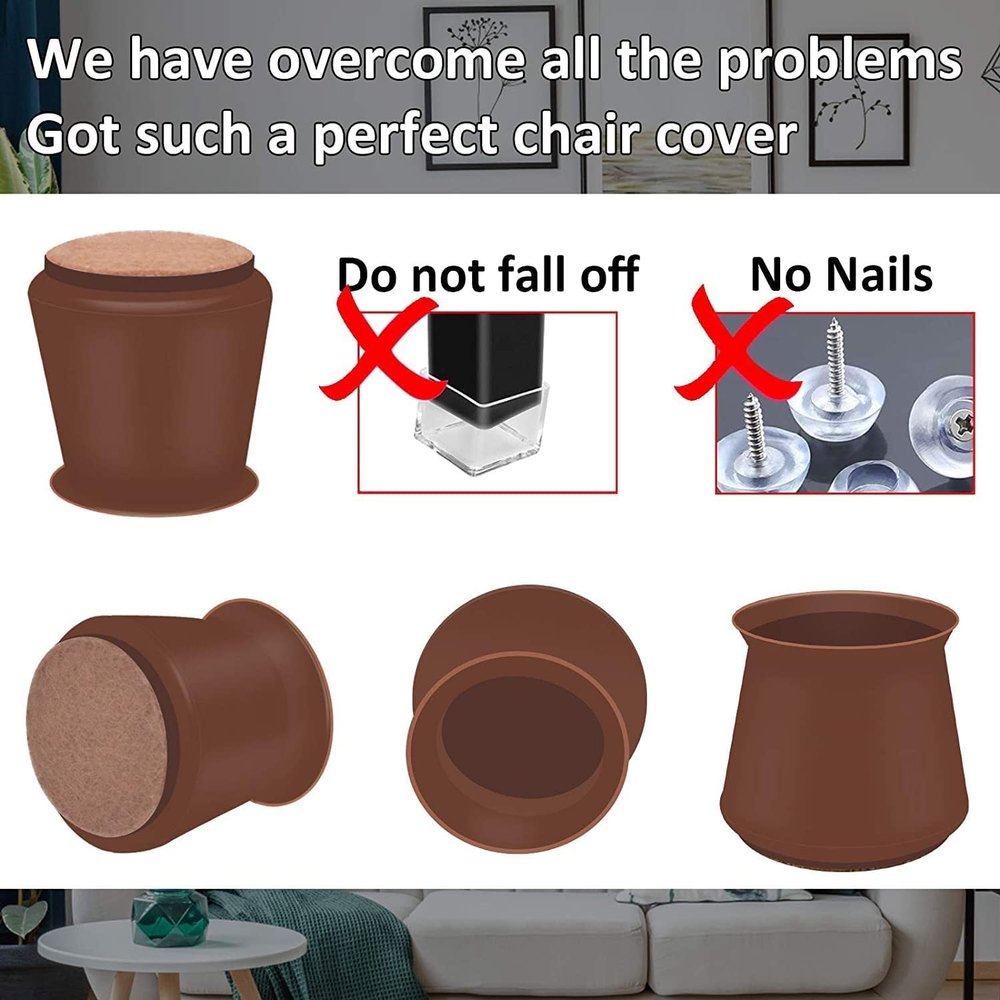 Furniture Leg Caps- Easy movement & No more floor scratches.g