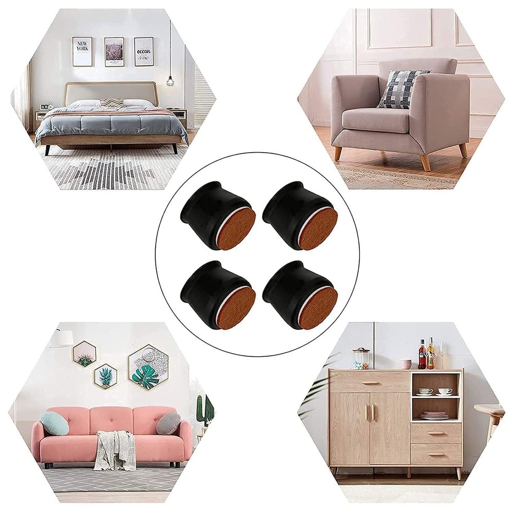 Furniture Leg Caps- Easy movement & No more floor scratches.g