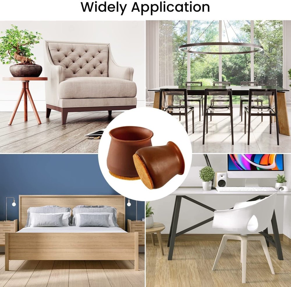 Furniture Leg Caps- Easy movement & No more floor scratches.g