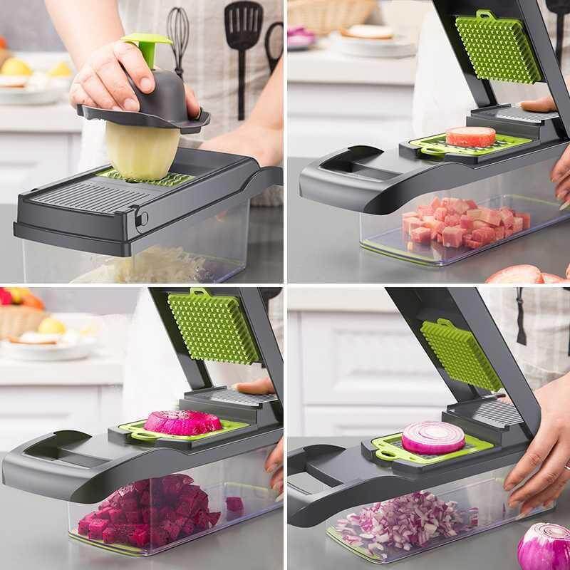 SnapChop™ 12 in 1 Vegetable Chopper Nicer Dicer