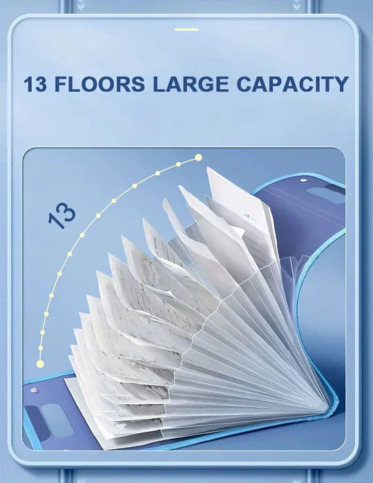 Portable 13 Layer File Folder Bag