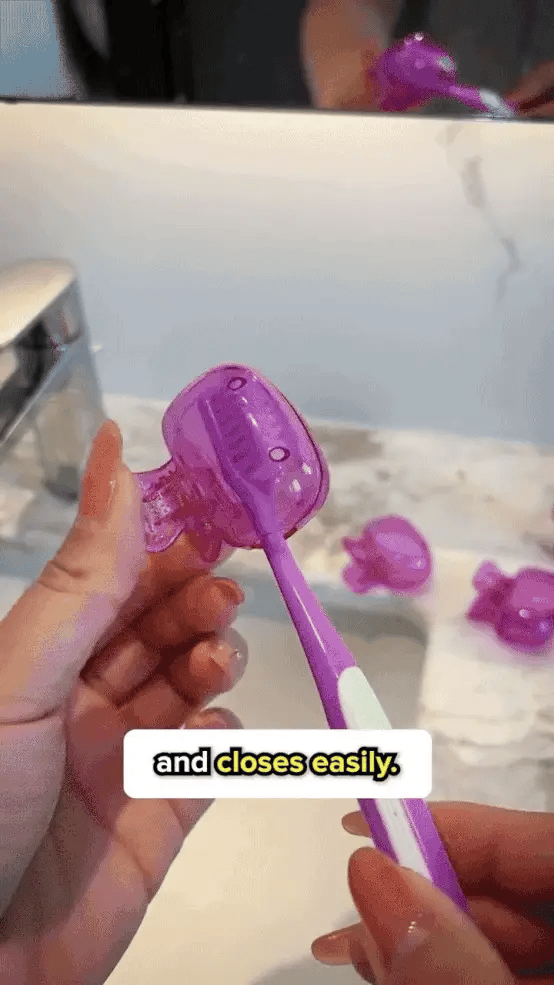 Germ Protector Cap Cover for Tooth Brush - .f