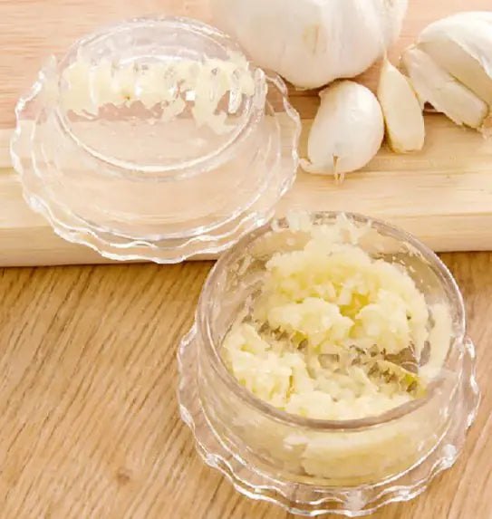 Twist & Crush, Mess-Free Garlic Crusher – Easy Twist Garlic Press Tool Set: f