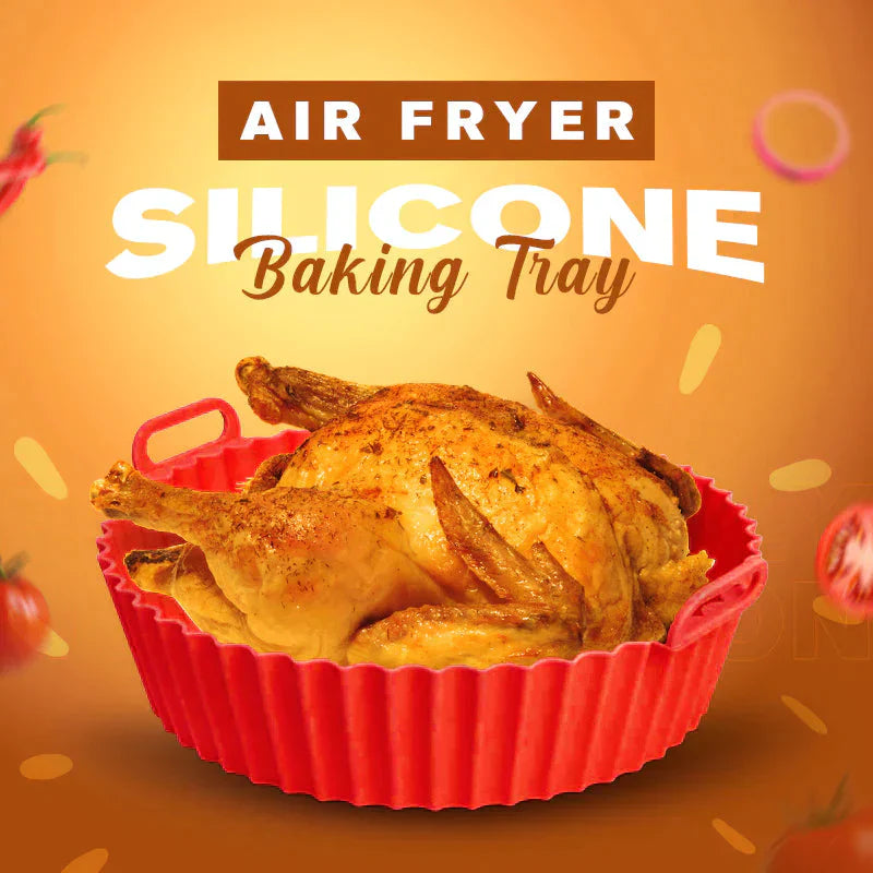 Silicone Reusable Baking Tray- For Air fryer & Oven.g