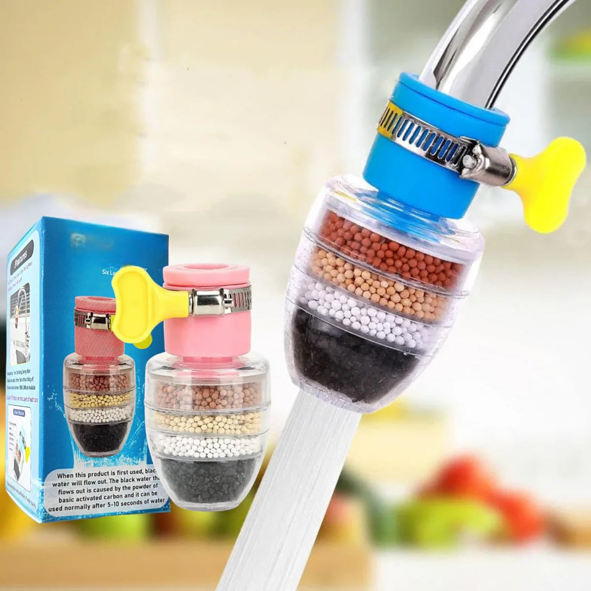 CleanTap™ - Multi-Layer Activated Carbon Water Faucet Filter 💧✨ (Buy 1 Get 1 Free🔥🔥).g