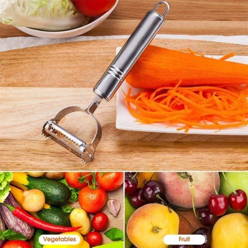 Multipurpose Stainless Steel Vegetable Peeler – Julienne Cutter & Slicer Tool: f