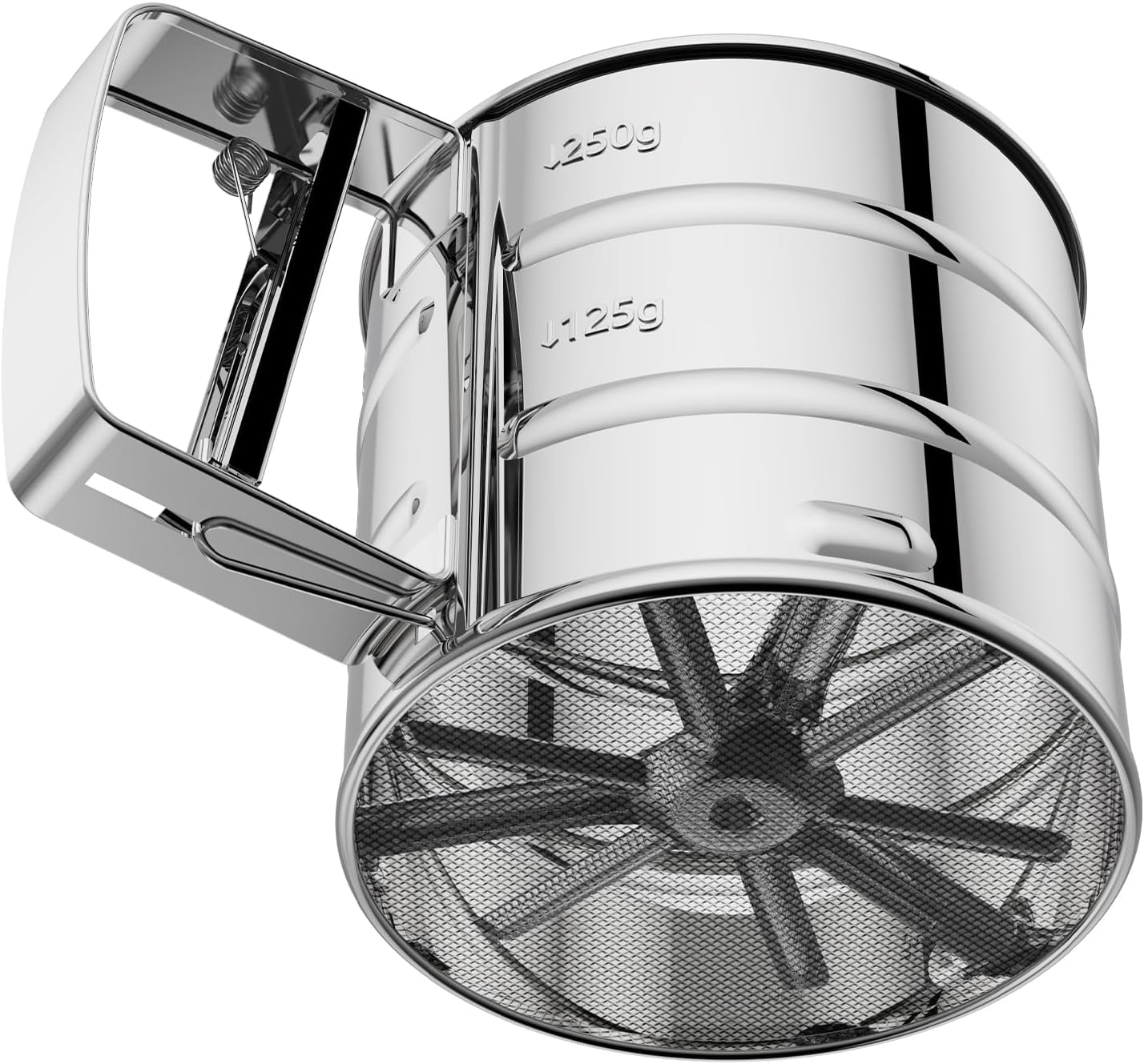 Steel Manual Flour Sifter – Clean, Quick & Efficient Sieving-.g