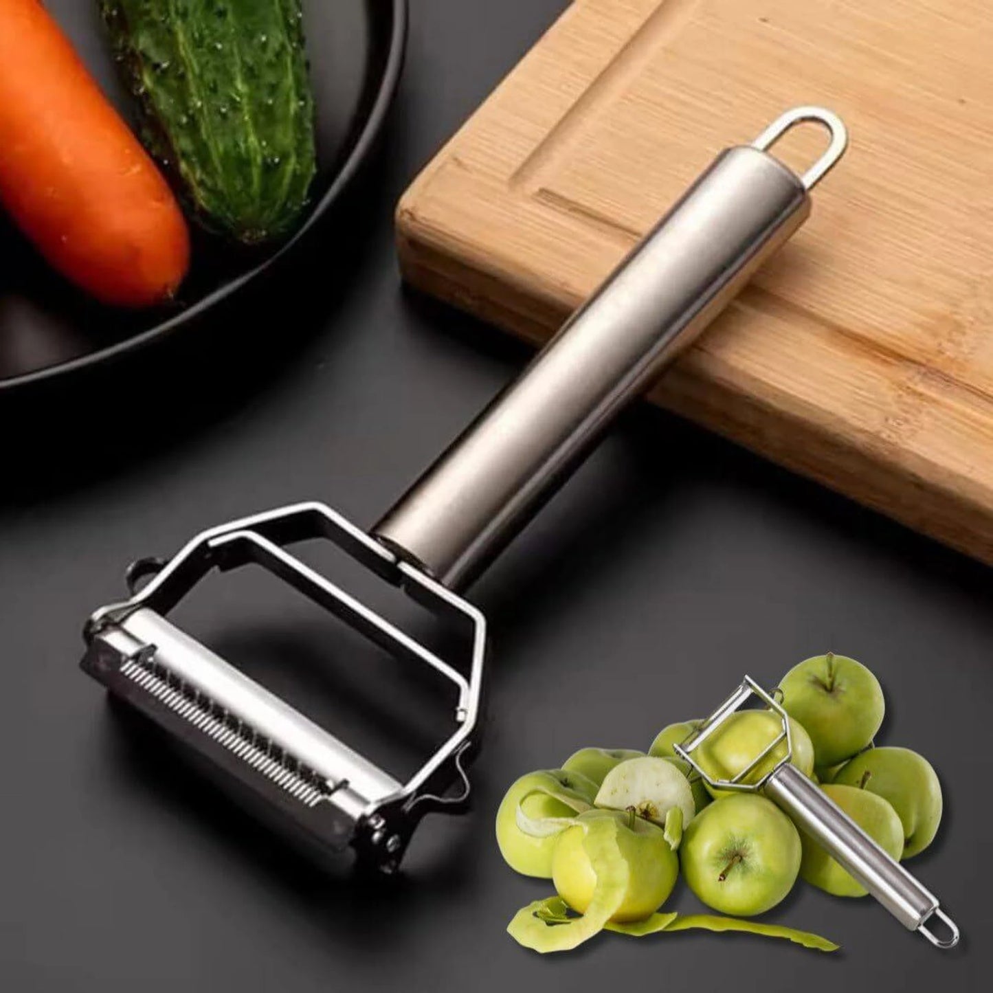 Multipurpose Stainless Steel Vegetable Peeler – Julienne Cutter & Slicer Tool: f