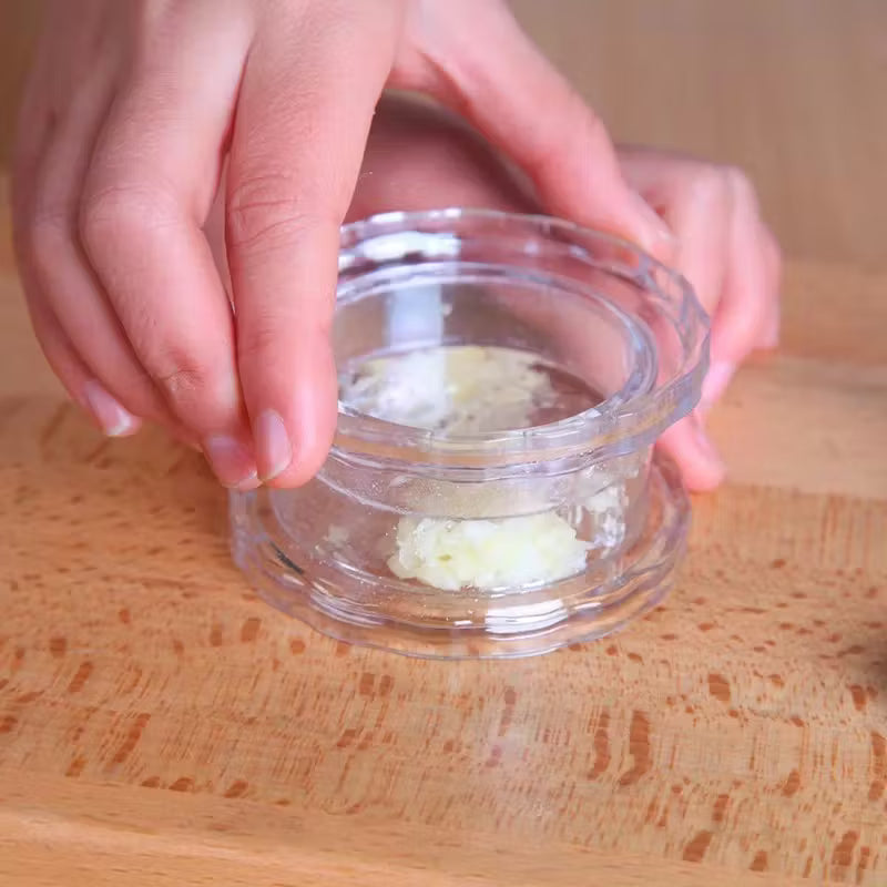 Twist & Crush, Mess-Free Garlic Crusher – Easy Twist Garlic Press Tool Set: f
