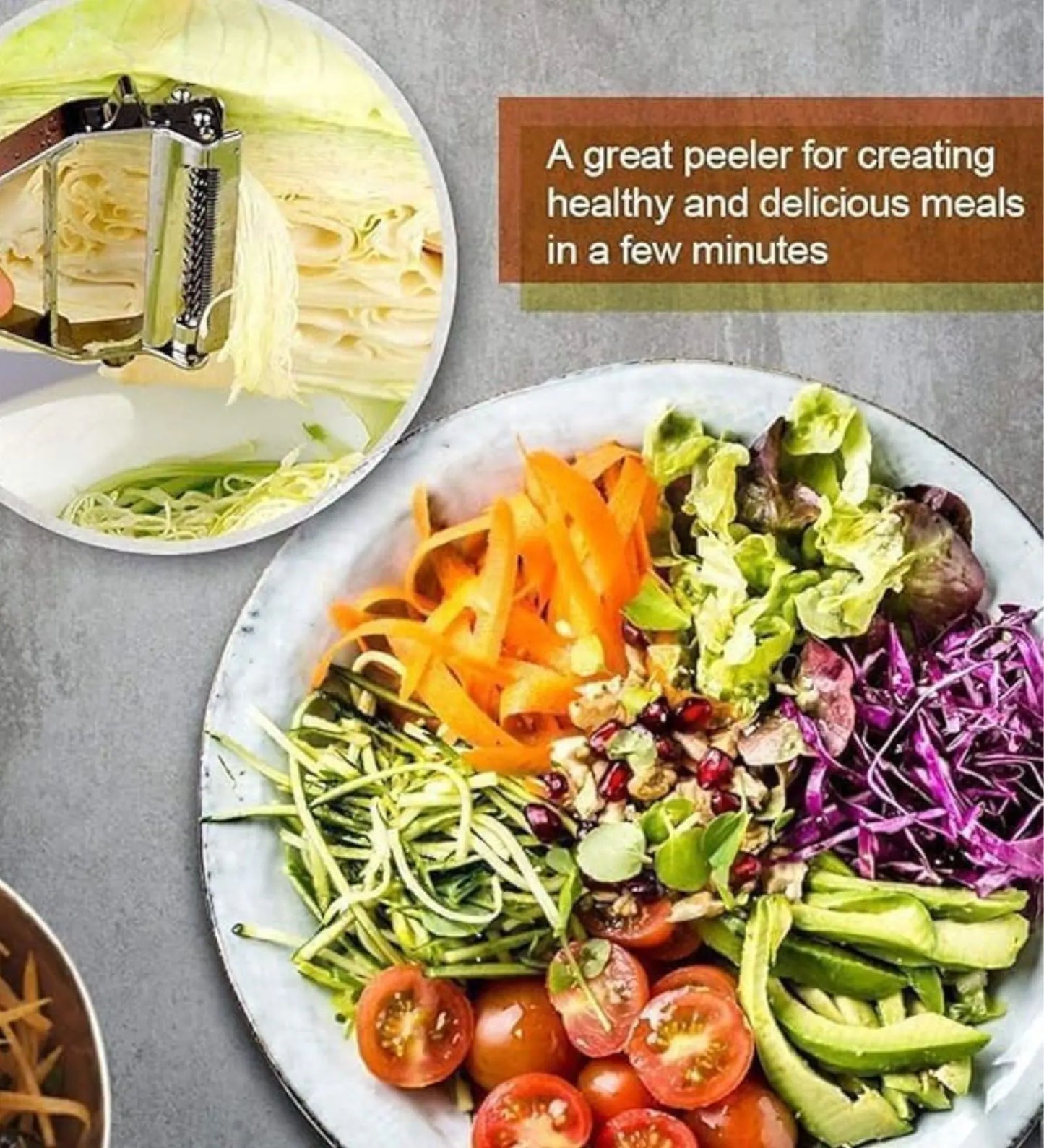 Multipurpose Stainless Steel Vegetable Peeler – Julienne Cutter & Slicer Tool: f