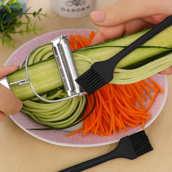 Multipurpose Stainless Steel Vegetable Peeler – Julienne Cutter & Slicer Tool: f