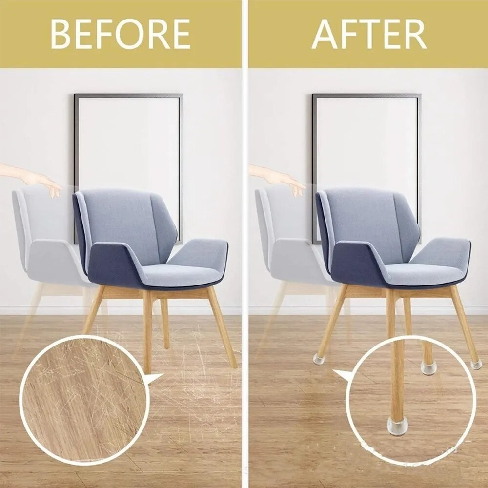 Furniture Leg Caps- Easy movement & No more floor scratches.g