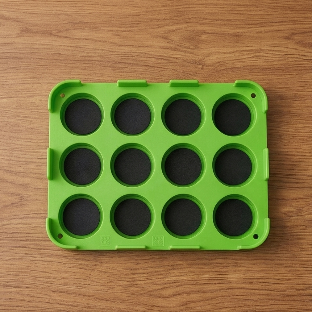 12 Slot Cutlet & Tikki Maker – Easy Burger Patty Press for Perfect Shapes; f