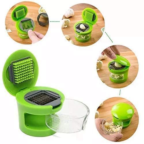 Multipurpose Ginger Garlic Chopper – Stainless Steel Blade Manual Kitchen Tool: f