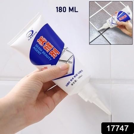 Waterproof Tile Gap Repair Sealant White Grout Filler Paste for Bathroom, Kitchen, Sink & Floor Tiles (180ml):f