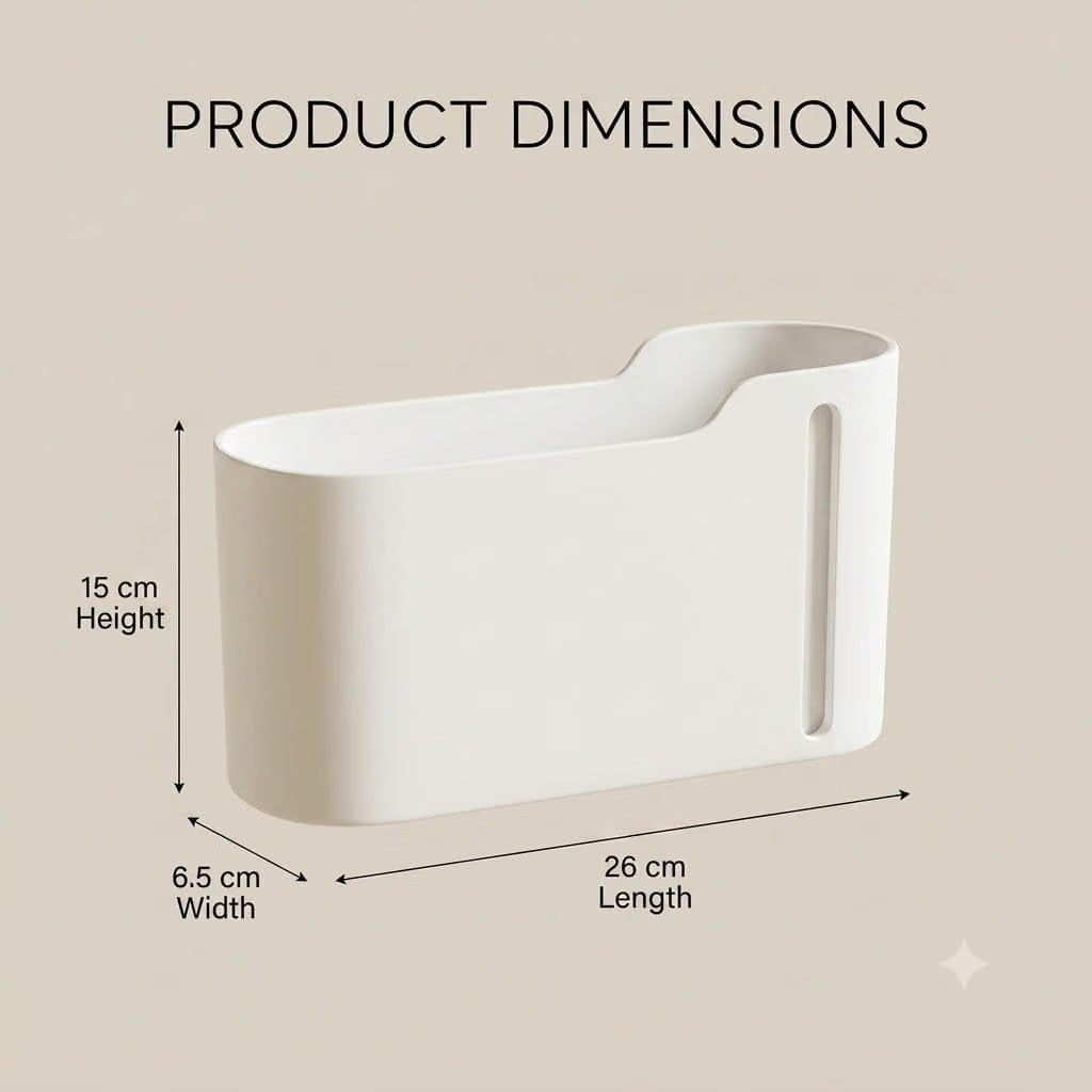 Wall Mounted Garbage Bag Holder & Dispenser | Kitchen Cabinet Trash Bag Organizer :f